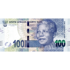 P141a South Africa - 100 Rand Year ND (2013) (Omron Rings)